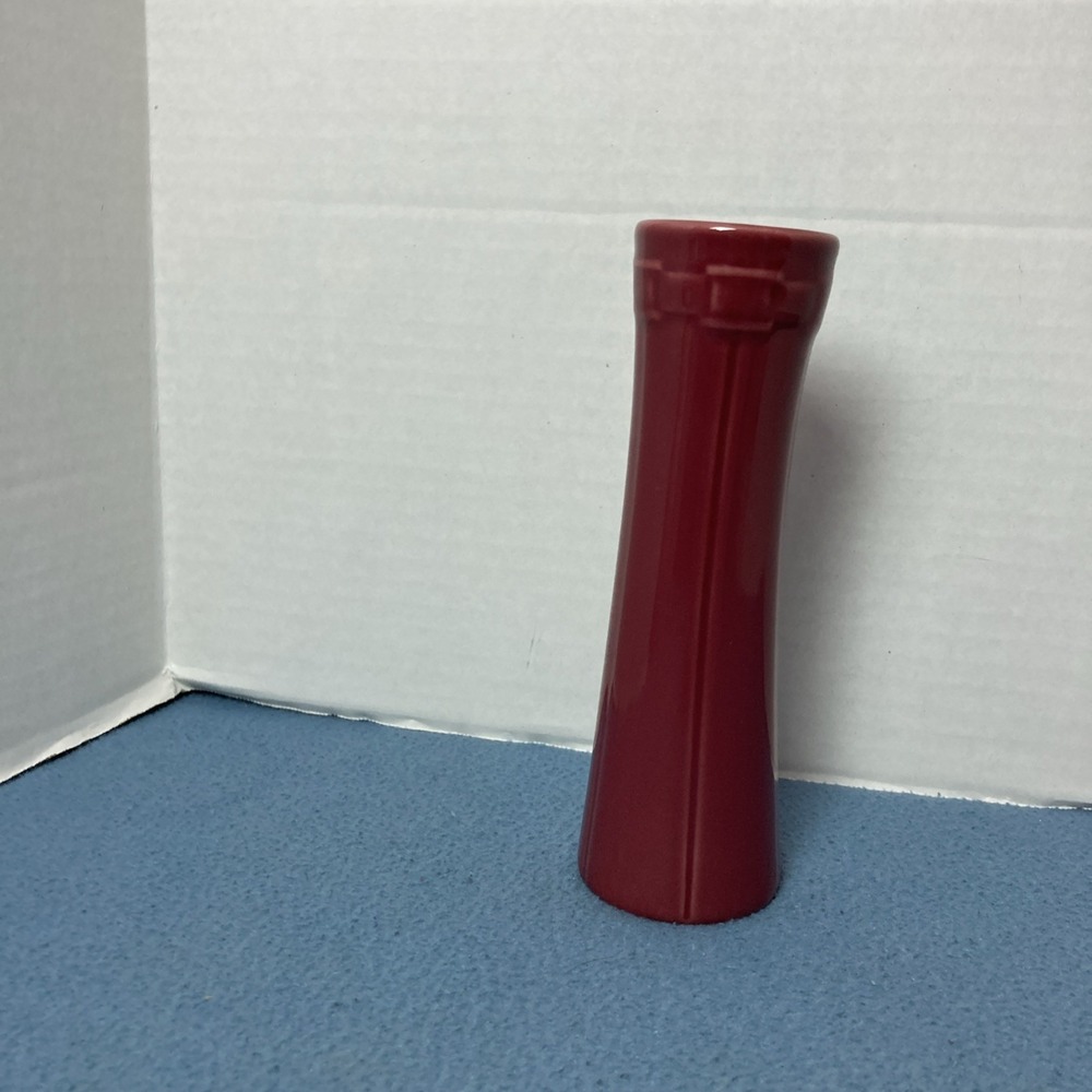 Longaberger Pottery Woven Traditions Paprika Vitrified Bud Vase